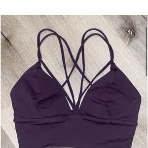 Lululemon Pushing Limits Bra Cyber Purple